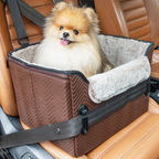Roveex Elevated Pet Car Booster Seat with Safety Belt