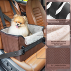 Roveex Elevated Pet Car Booster Seat with Safety Belt