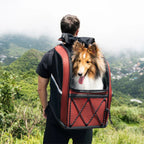 Roveex Large Dog Backpack Carrier with Window & Wheels Option