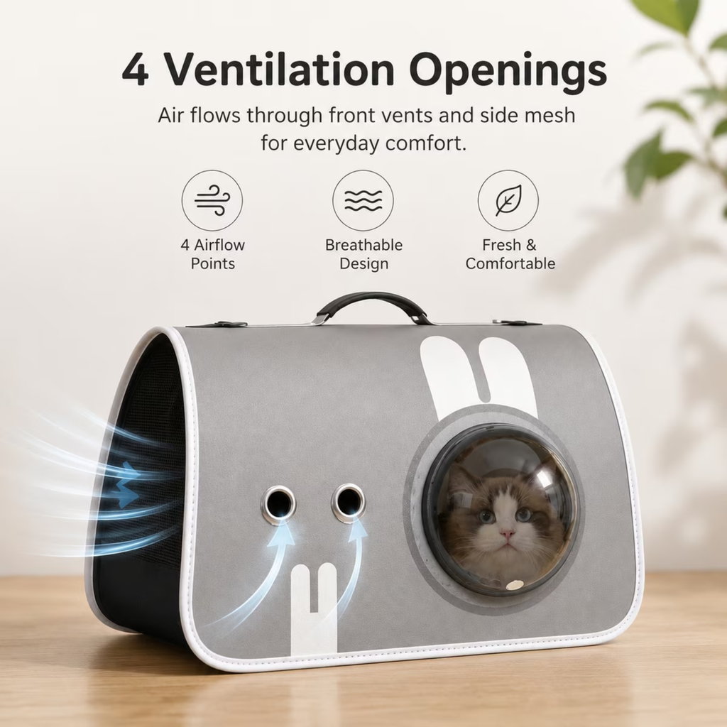 Roveex Portable Cat Carrier Bag with Window