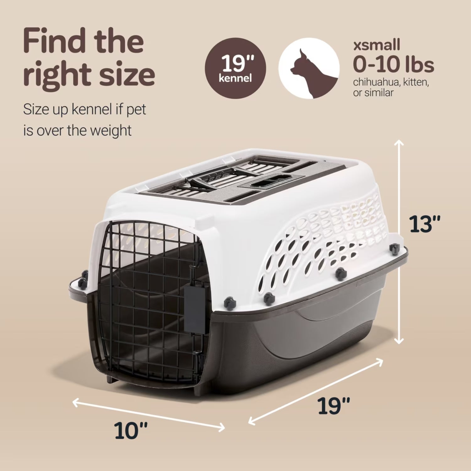 Roveex Two-Door Top Load Pet Travel Kennel