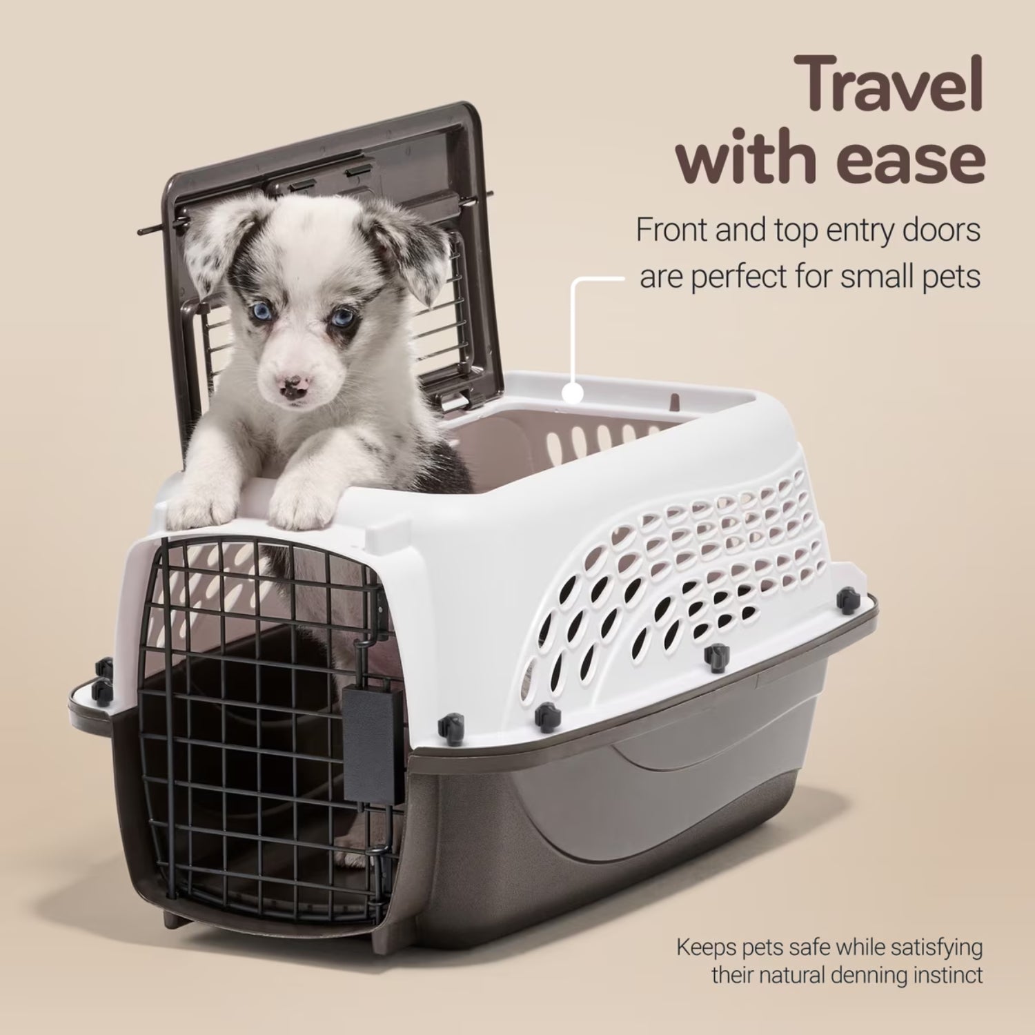 Roveex Two-Door Top Load Pet Travel Kennel